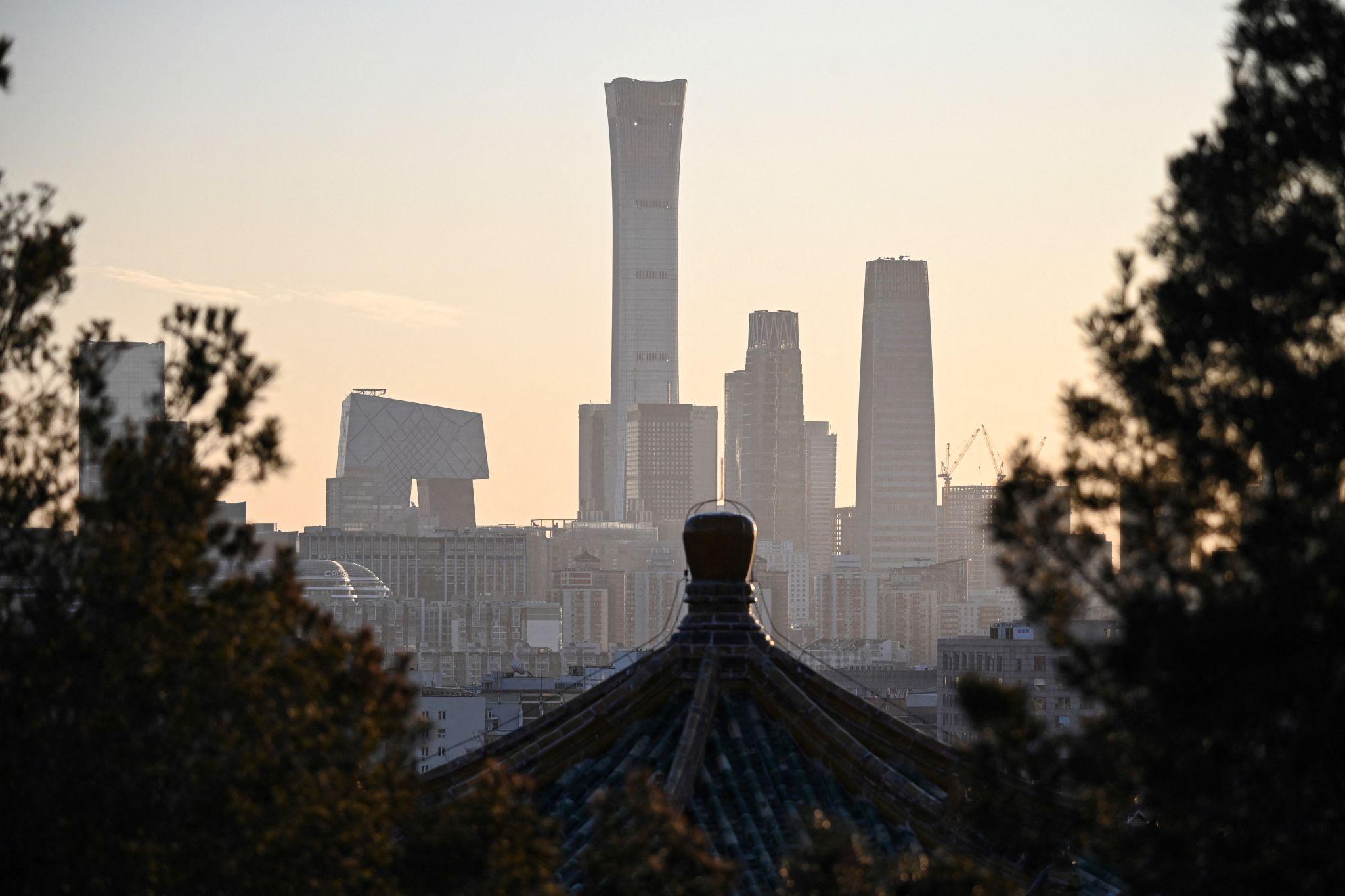 China tech investment news showing Beijing skyline and artificial intelligence growth