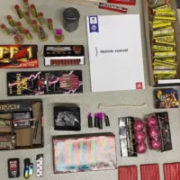 police confiscate firework