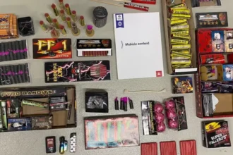 police confiscate firework