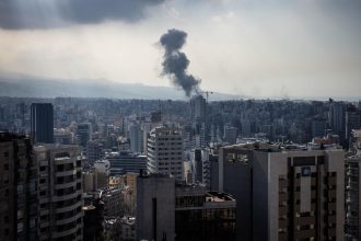 Lebanon airstrikes send smoke over Beirut skyline in 2026