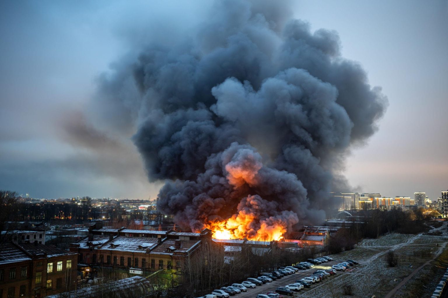 Emergency crews respond to Kazan blaze highlighting global military supply risk