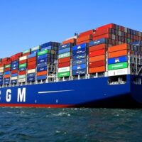 Global shipping weather risks impact container ships during severe storms