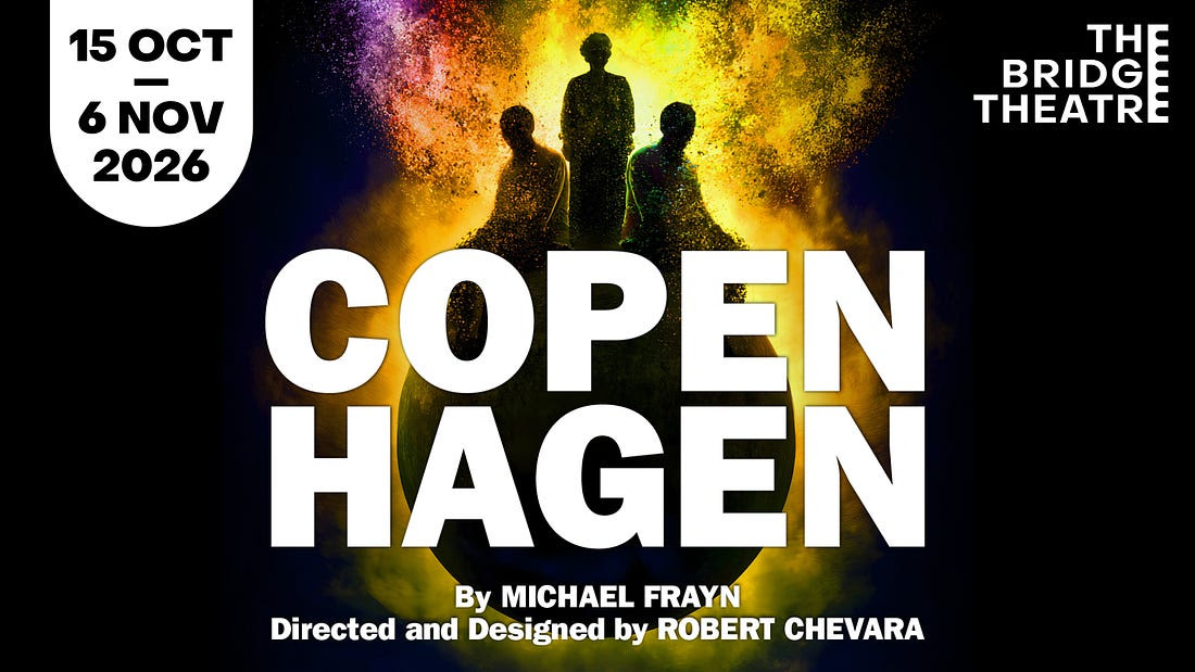 Brussels theatre production of Copenhagen by The Bridge Theatre