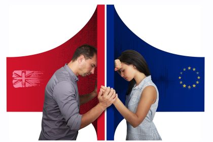 UK Parliament in London as researchers warn that post-Brexit immigration rules are affecting couples' mental health and family life.