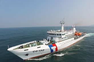 Taiwan maritime patrols operating near the Pratas Islands in the South China Sea