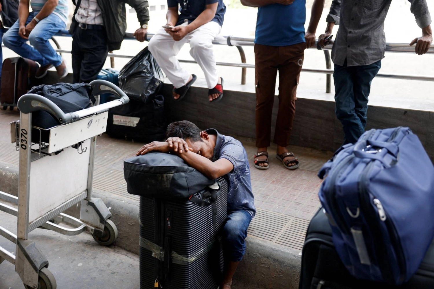 Airlines cancel flights leaving planes grounded at international airport
