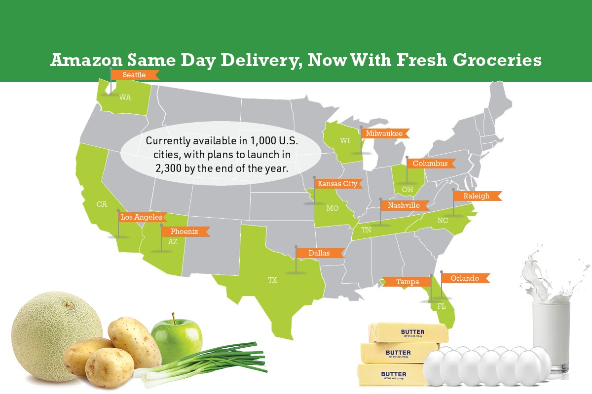Amazon retail strategy strengthening grocery logistics network