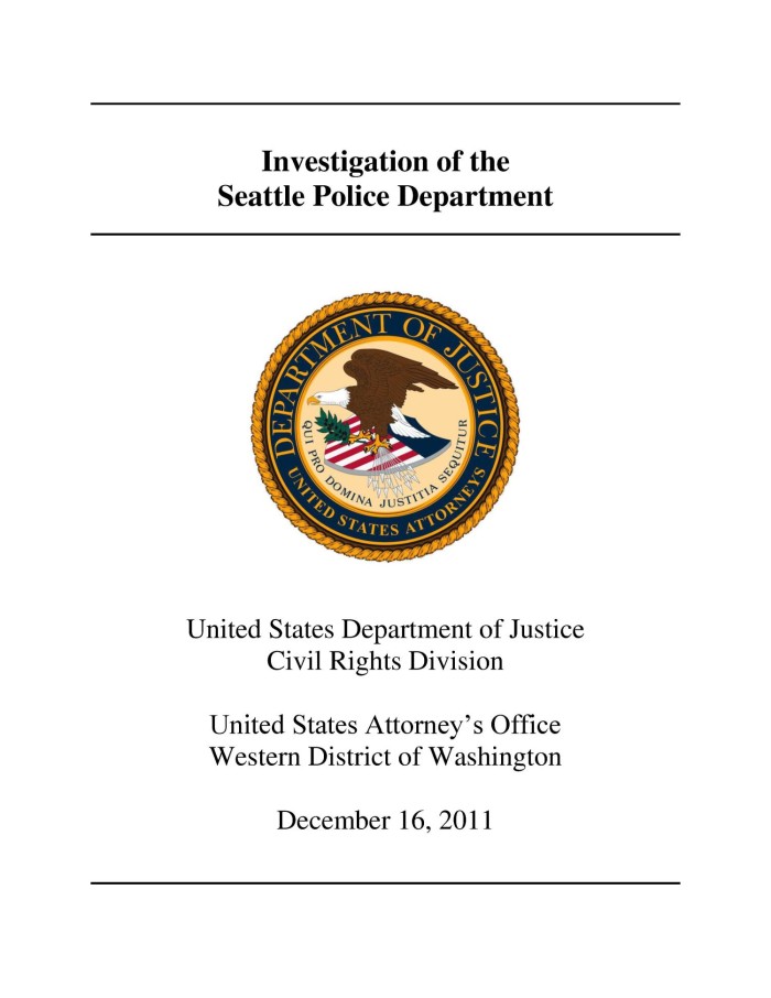 Federal investigation led by Justice Department police misconduct unit