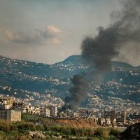 destroyed homes in southern Lebanon showing impact of Lebanon war displacement