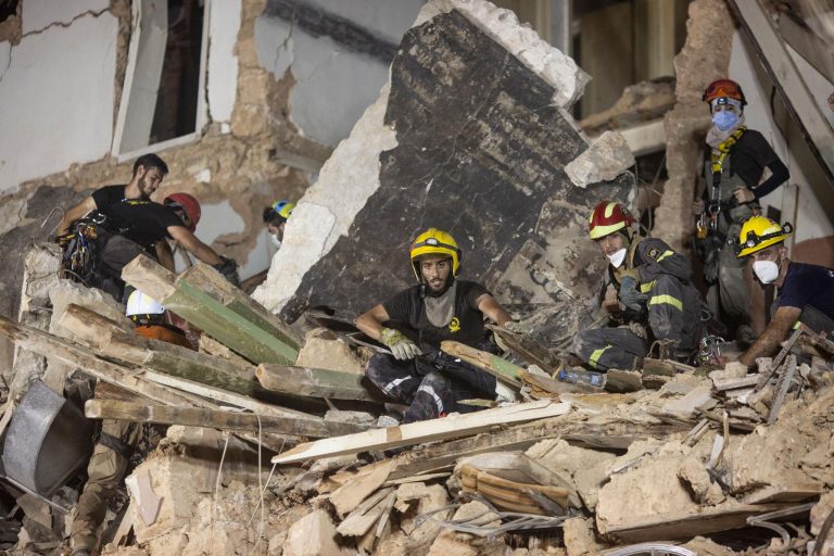 Lebanon First Responders Recover Priceless Memories From Destroyed Emergency Headquarters