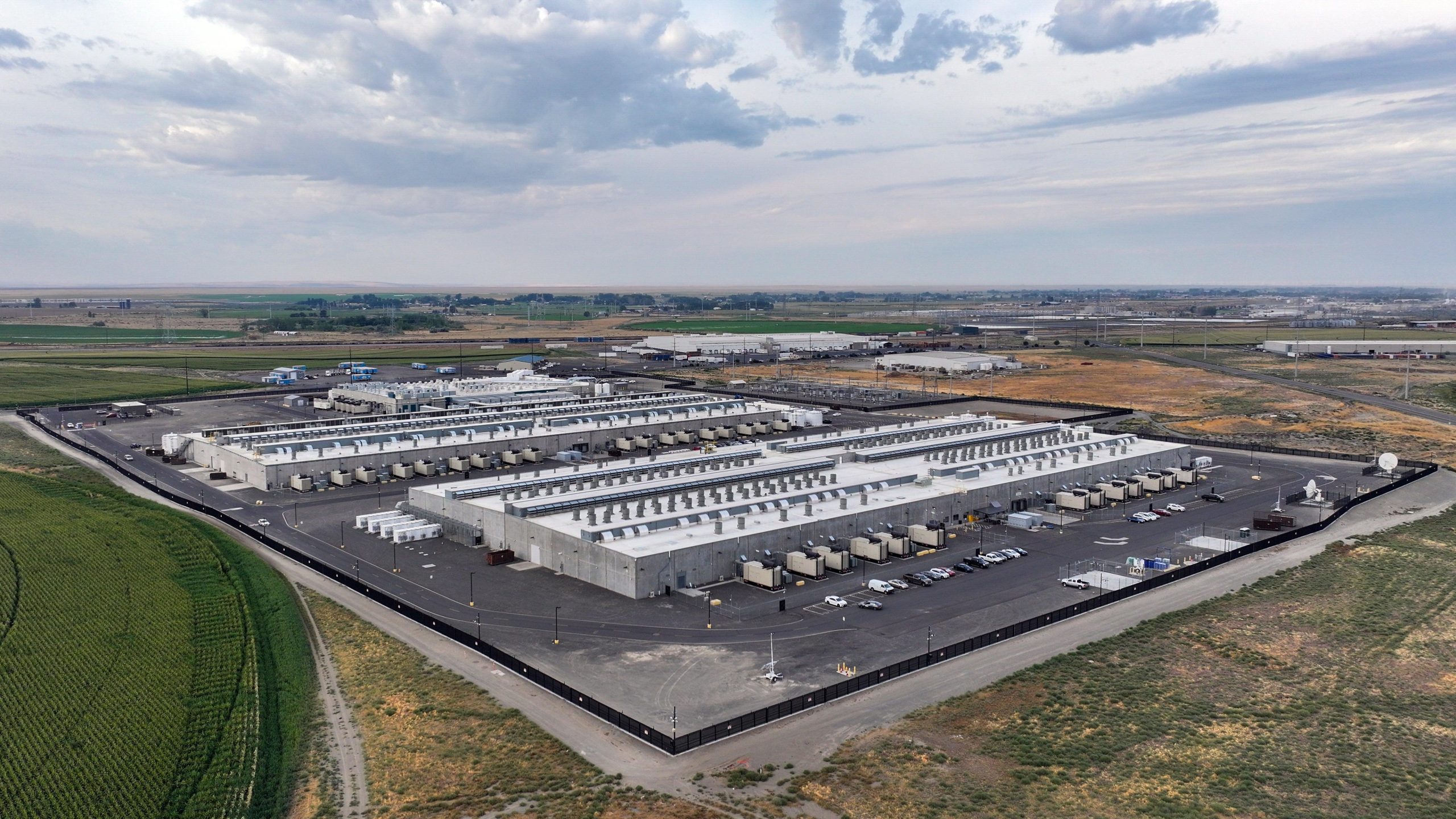 Protesters opposing large data center development in the United States