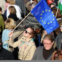European Commission building in Brussels after EU ruling on abortion