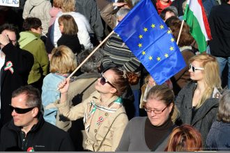 European Commission building in Brussels after EU ruling on abortion