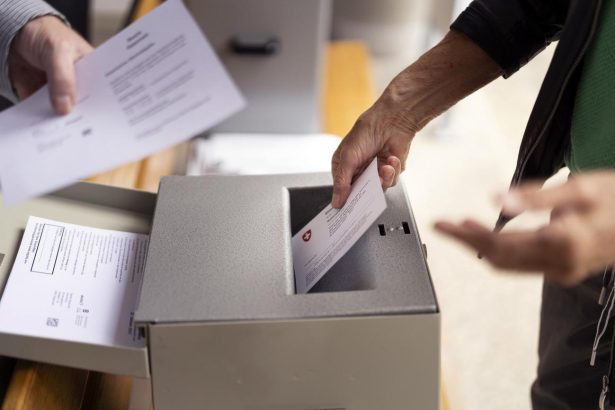 Swiss population cap referendum results showing voters rejecting the proposal in Switzerland 2026