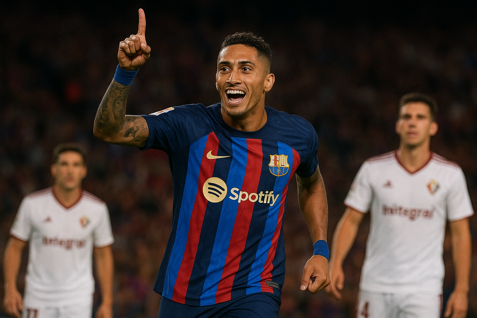 Raphinha second goal as Barcelona defeat Osasuna in La Liga