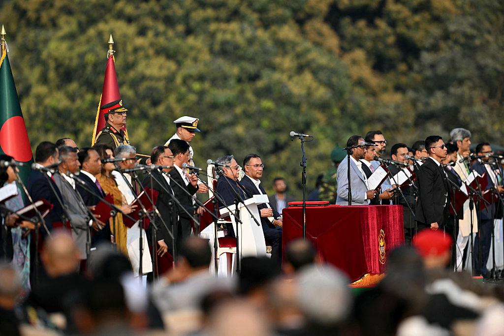 Bangladesh Prime Minister at Bangabhaban Presidential Palace during swearing in 2026