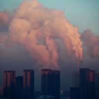 global air pollution trends news featuring air quality monitoring system and pollution sensors