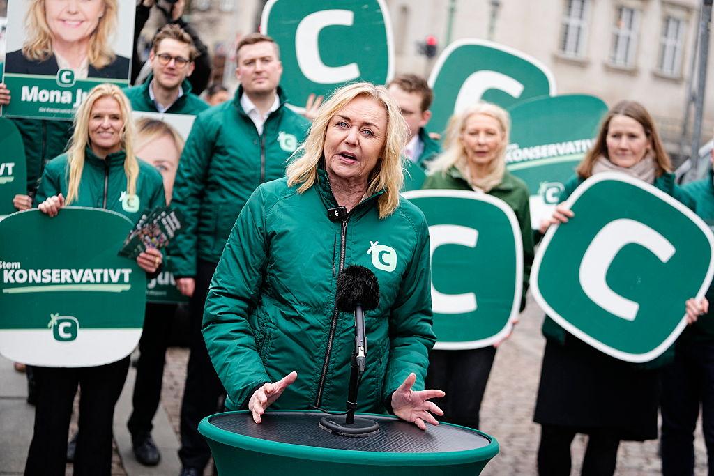 Supporters attend Denmark elections 2026 rally in Copenhagen