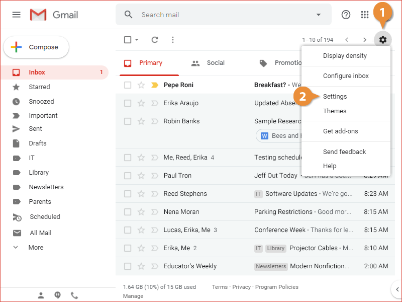 User exploring how to change Gmail address