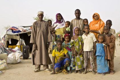 Nigeria security crisis coverage showing security forces patrolling urban areas
