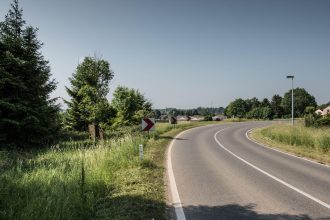 Road near Onhaye during Tyméo Brigou investigation