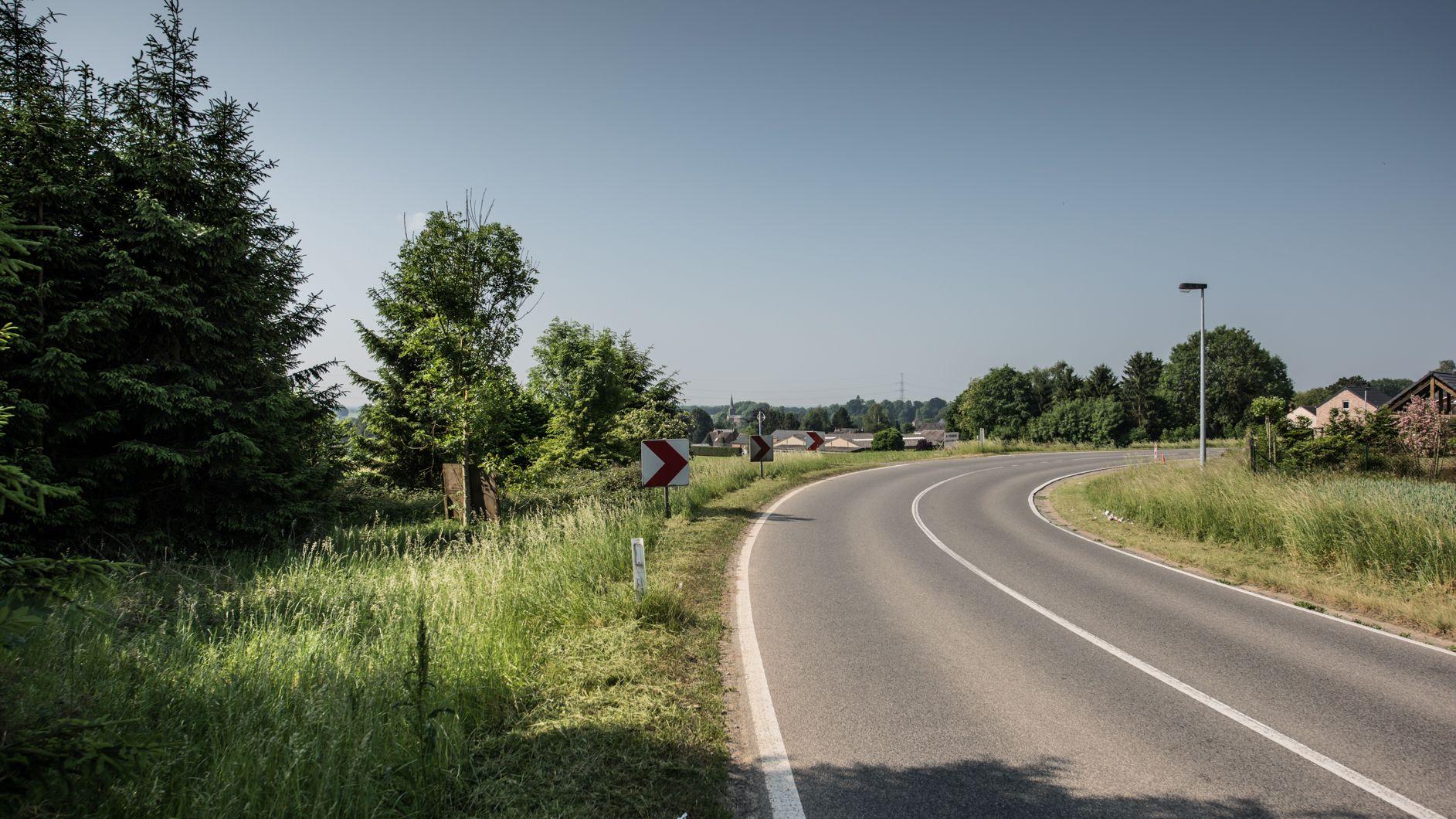 Road near Onhaye during Tyméo Brigou investigation