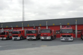 Geel fire zone & Citymesh launch drone to assess interventions