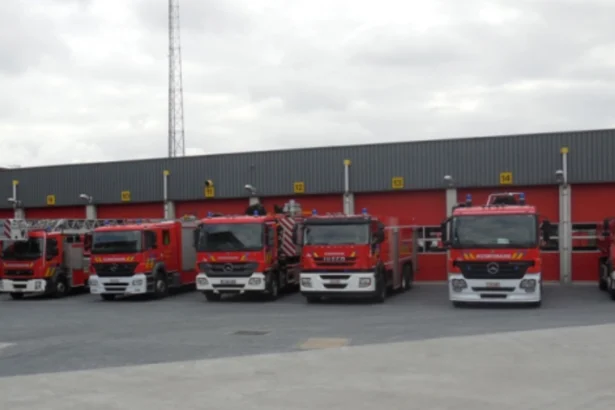 Geel fire zone & Citymesh launch drone to assess interventions