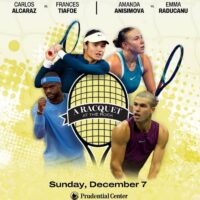 tennis exhibition event night match