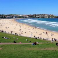 Sydney skyline after Bondi incident Australia
