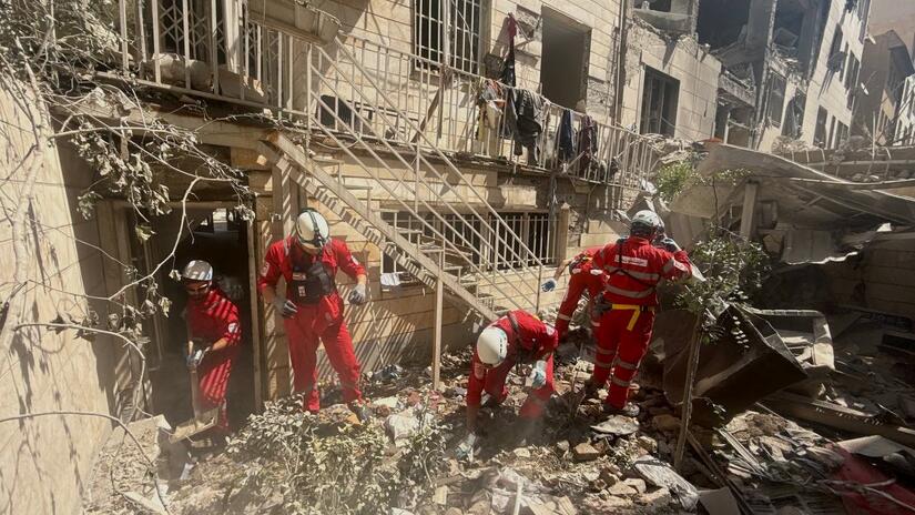 Rescue workers search for survivors during Iran casualties nine days tragedy