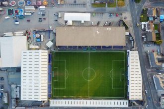 UK football ground illustrating Hull City Man Utd Premier League action