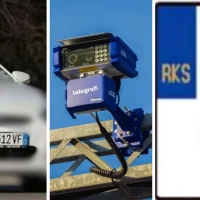 Roma road safety protest blocking main road near Bitola North Macedonia