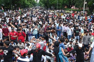 Student demonstration during India youth protest