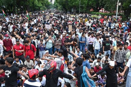 Student demonstration during India youth protest