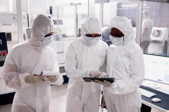 Wafer production process highlighting AI semiconductor demand surge in chip industry