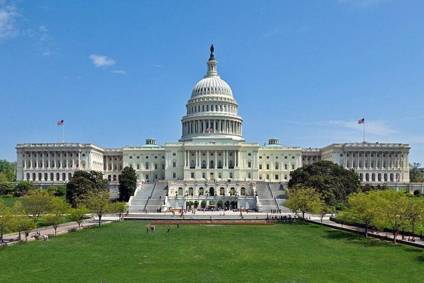 US Capitol in Washington as US midterm election spending reaches record levels