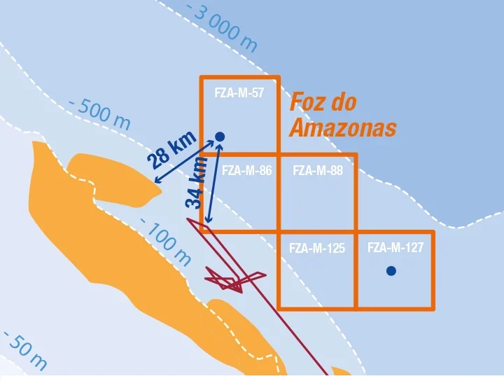 Petrobras Foz do Amazonas drilling offshore platform in Brazil