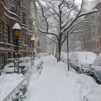 US Northeast winter storm 2026 covering New York City streets in heavy snow