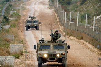 Israel border security forces deployed along the northern border following Netanyahu's order to halt southern Lebanon attacks in 2026