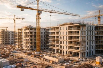 Residential construction illustrating efforts to increase affordable housing supply across Europe.