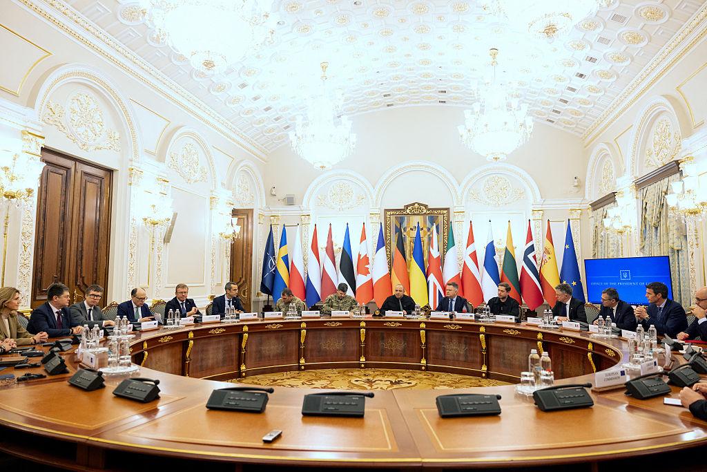 Kyiv skyline during 2026 Difficult Ukraine peace talks