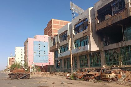 Sudan conflict investigation showing damaged urban area affected by ongoing violence in 2026