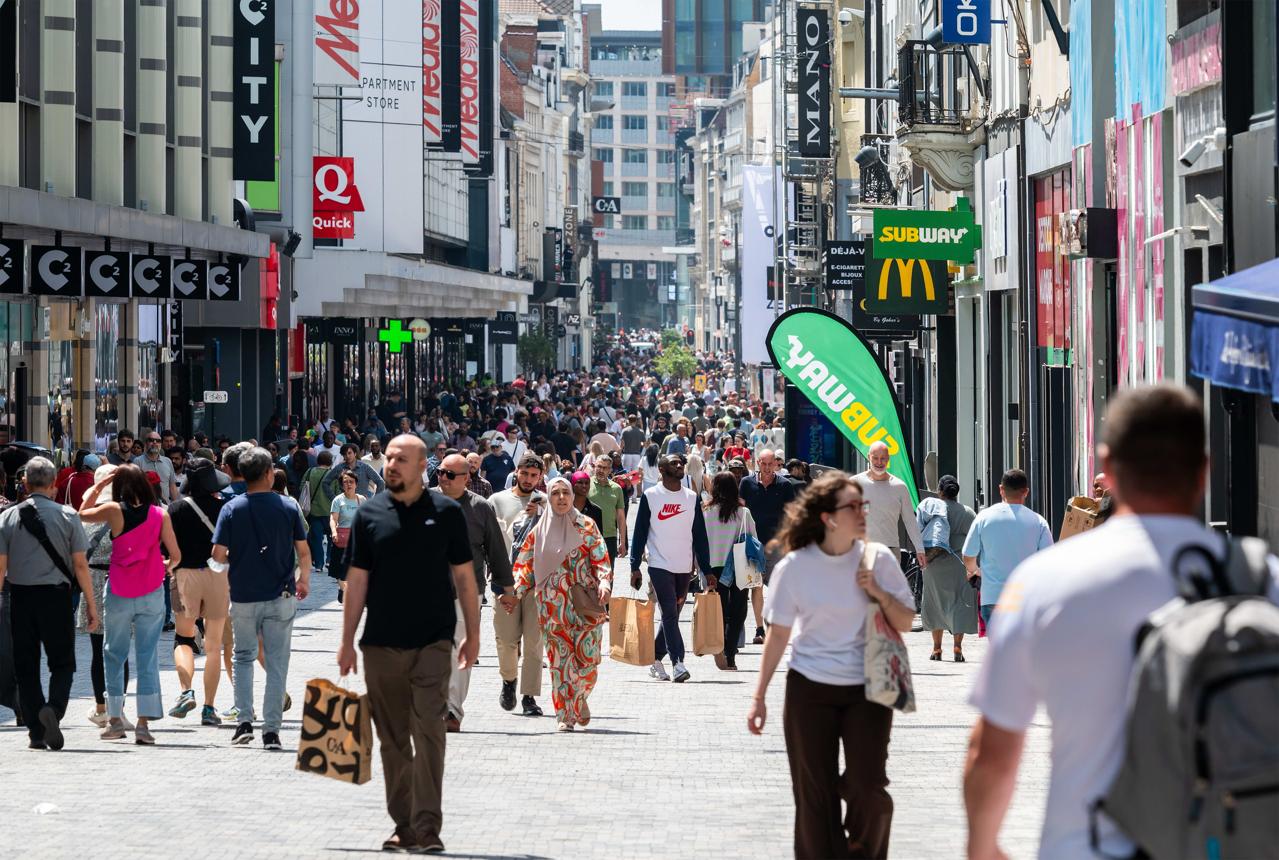 Brussels riot fears raise security concerns for retailers in the city's main shopping district.