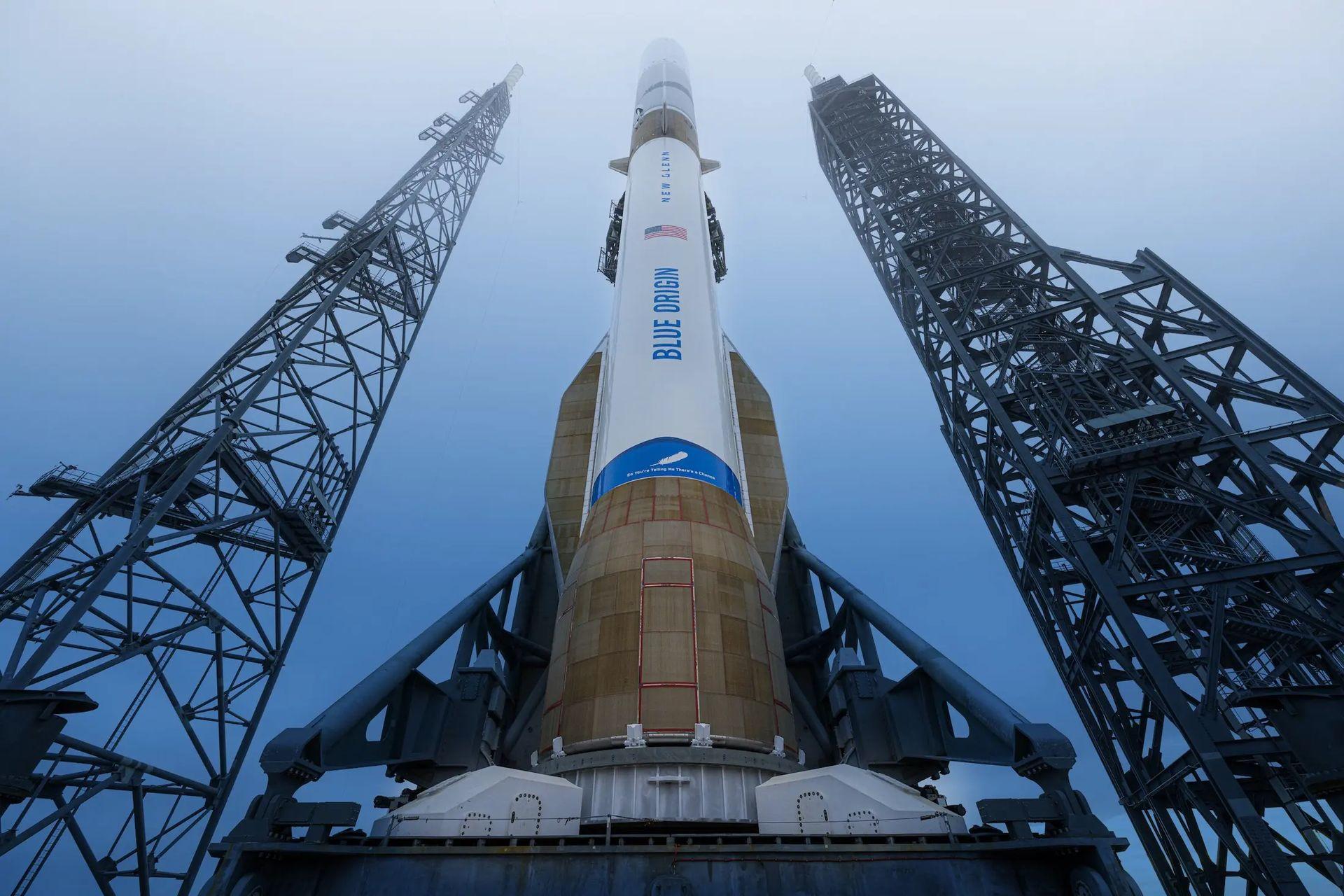 space launch innovation news New Glenn booster landing success
