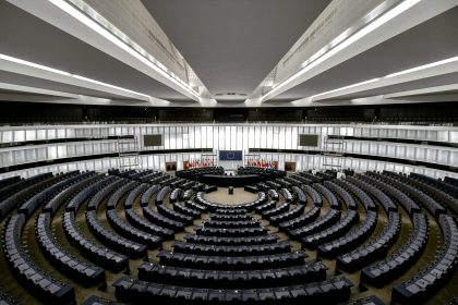 European Parliament in Strasbourg where Metsola condemned deepfake violence against women