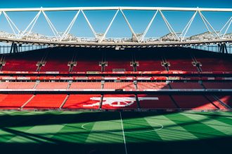 Arsenal injury update with Emirates Stadium pictured in London