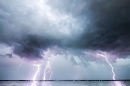 France thunderstorm warning amid lightning and severe storm conditions