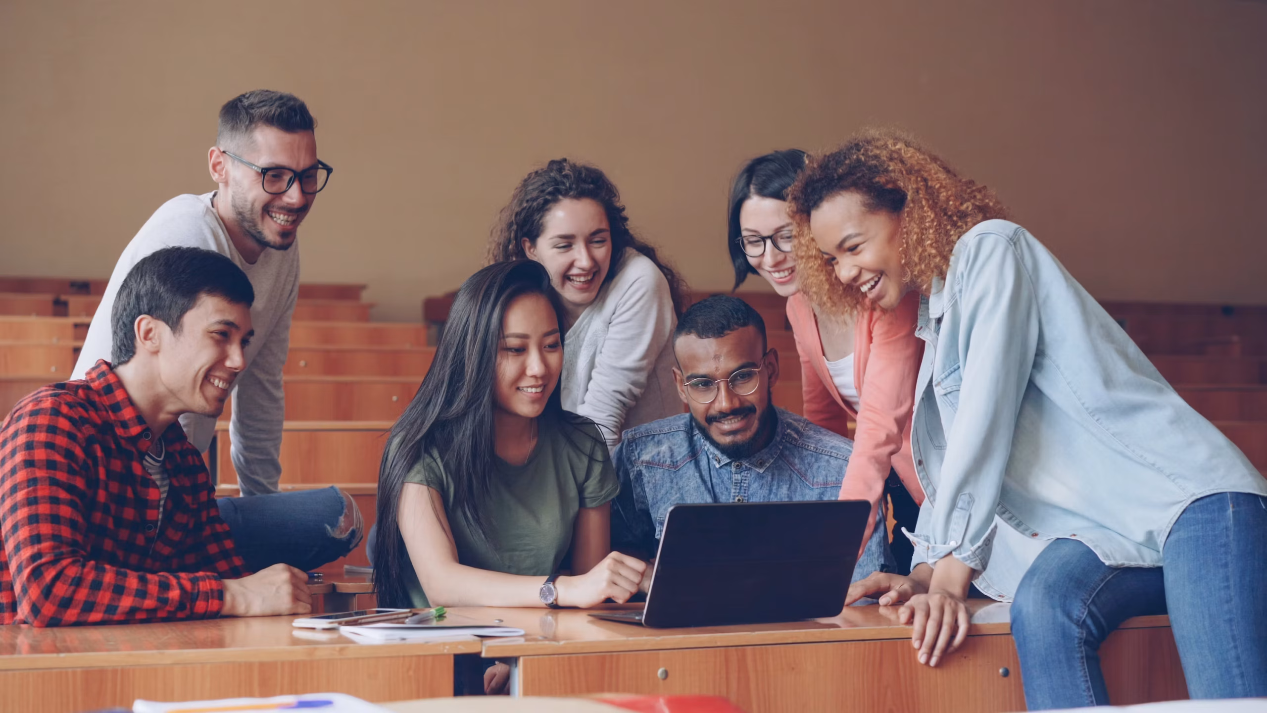 University students representing the inclusive Erasmus+ programme