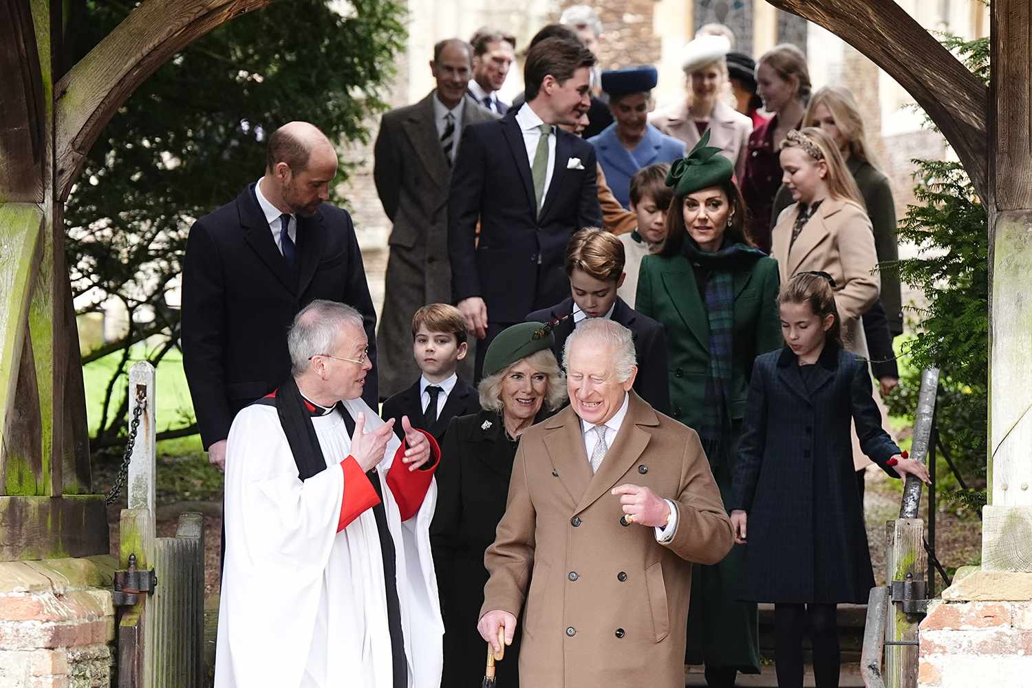 Royal Family attending Christmas Day church service